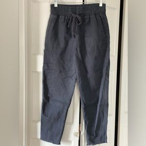 Zara high-waisted ankle length draw string trousers